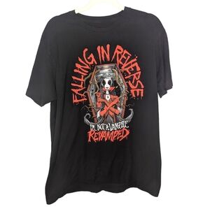 Rock me Apparel falling in reverse I'm not a vampire revamped mens Tshirt size L